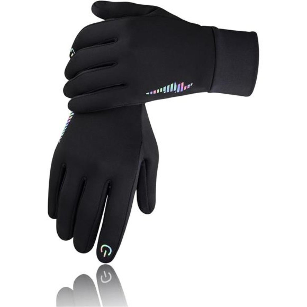 Kids Winter Gloves Touchscreen Warm Thermal Gloves, Black Iris